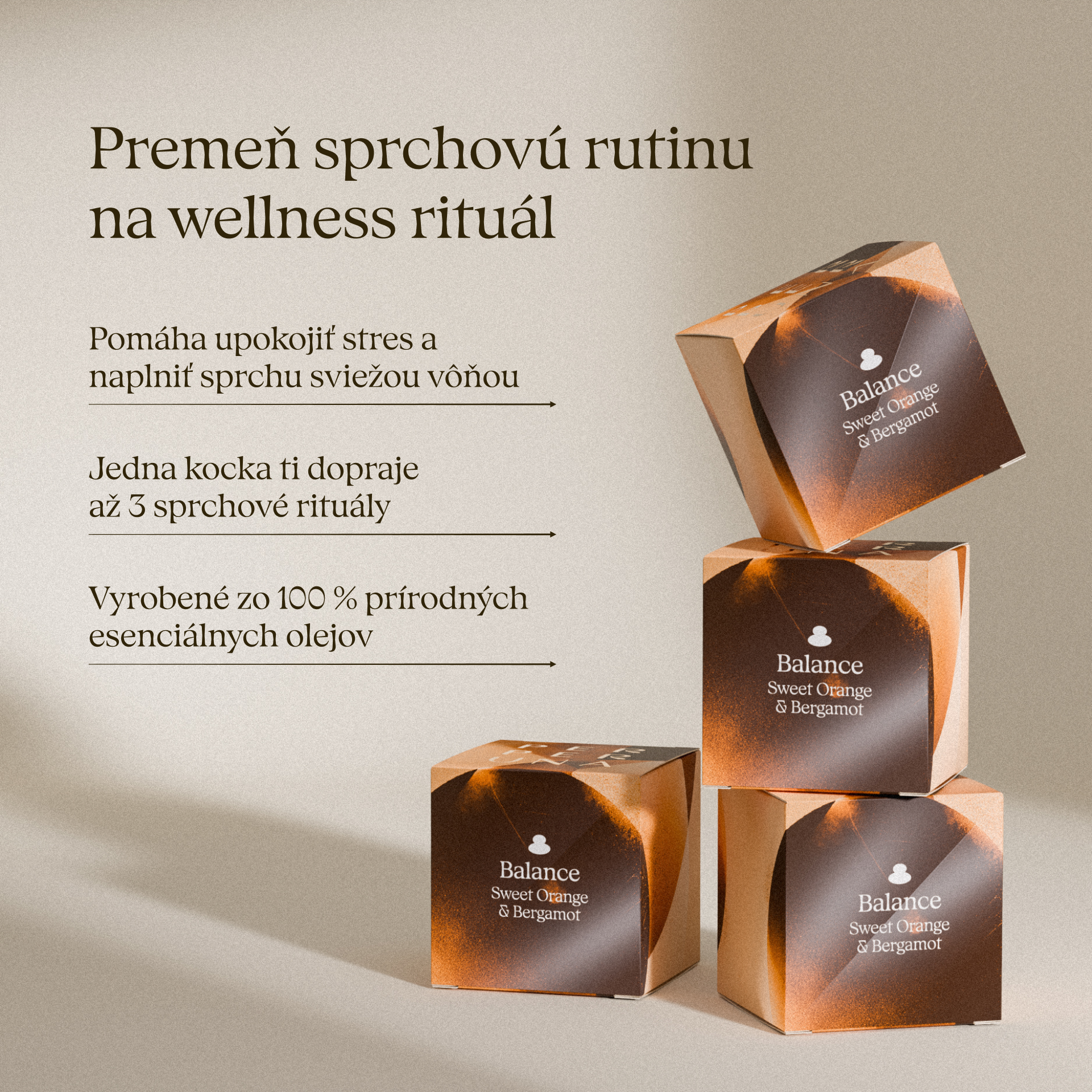 Balance - Sprchová aromatická kocka