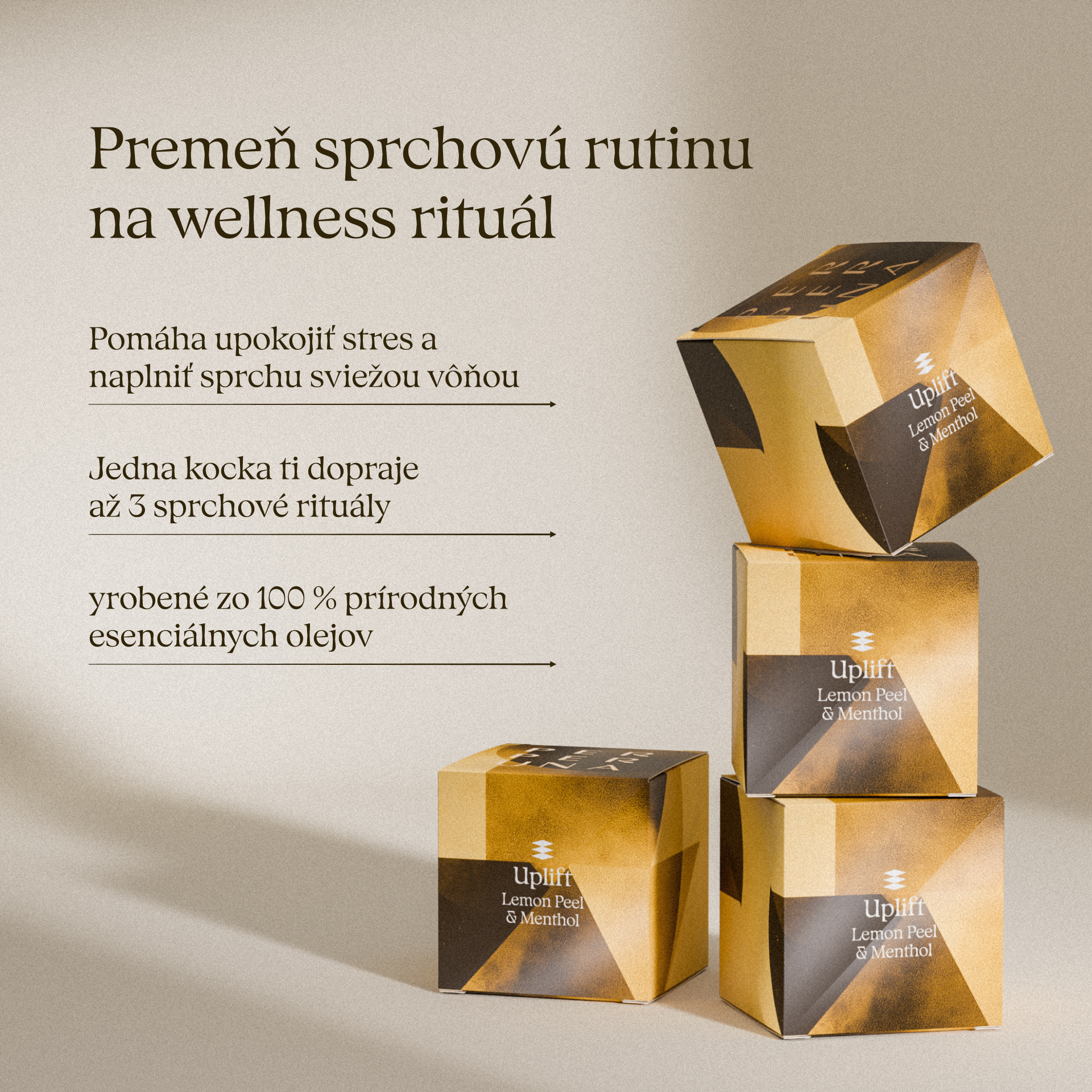 Uplift - Sprchová aromatická kocka