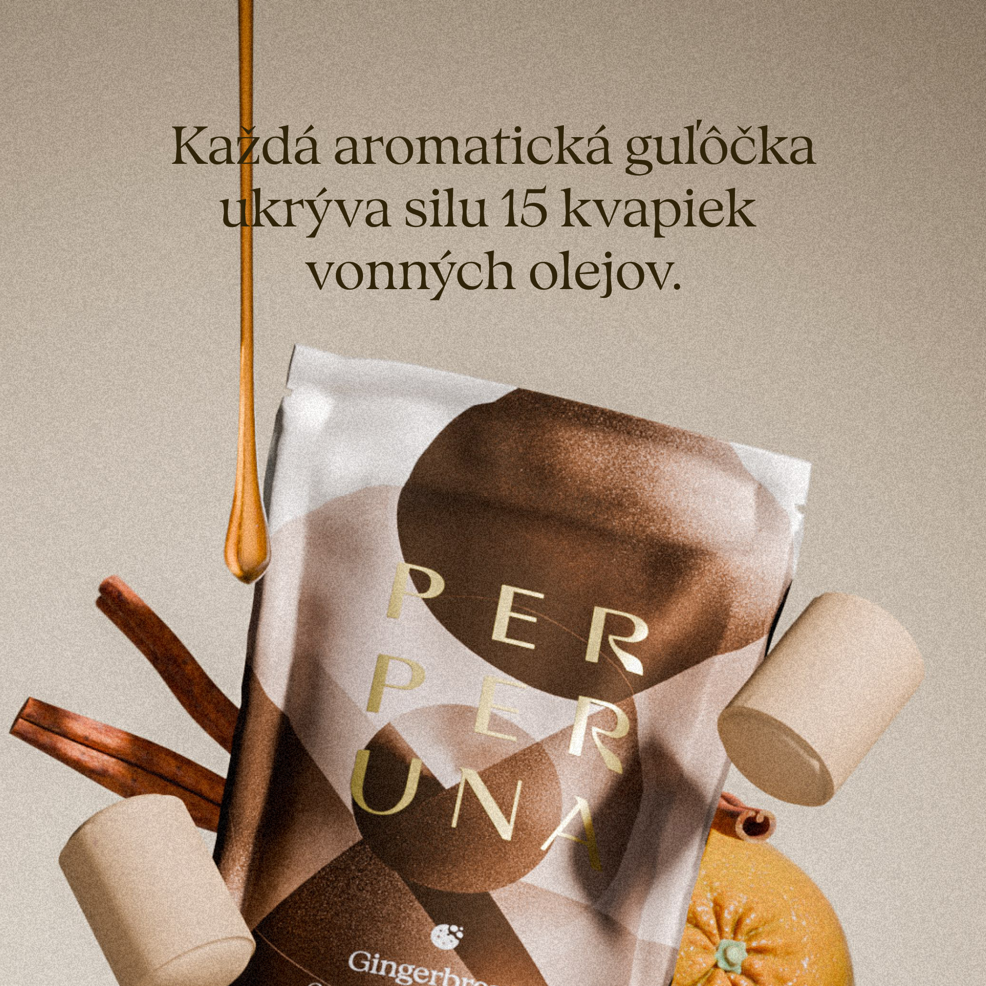 Gingerbread - Sprchové guľôčky (5 ks)