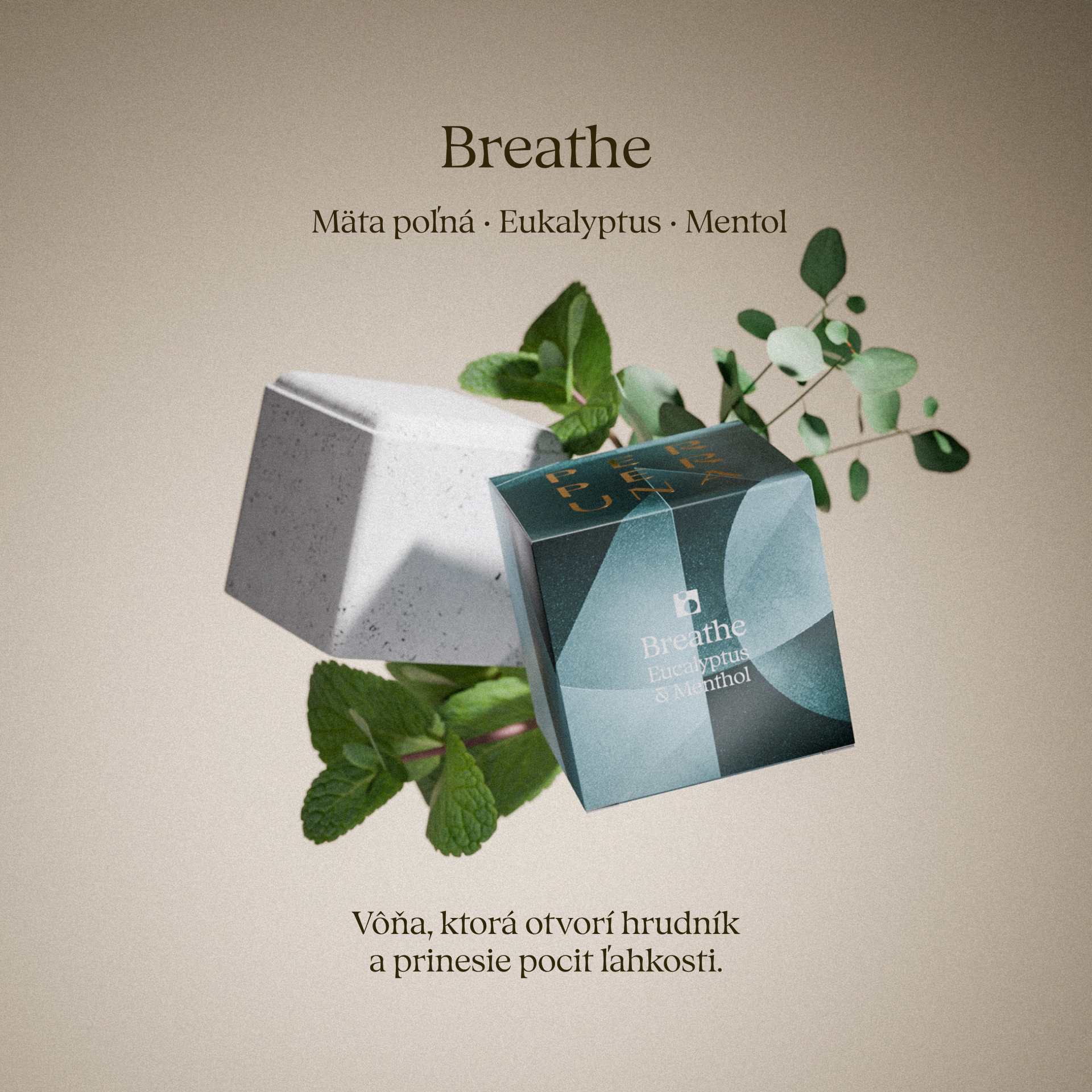 Breathe - Sprchová aromatická kocka