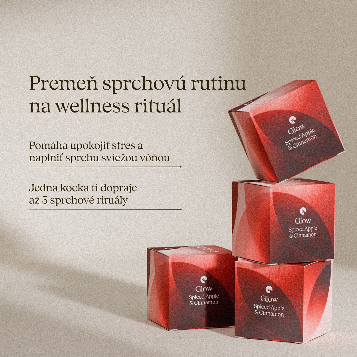 Premeň sprchovú rutinu na wellness rituál – sprchové aromatické kocky Glow