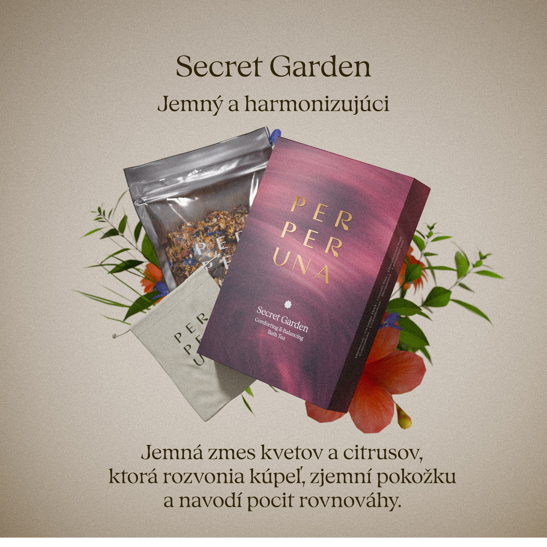 Secret Garden - Aromatický čaj do kúpeľa