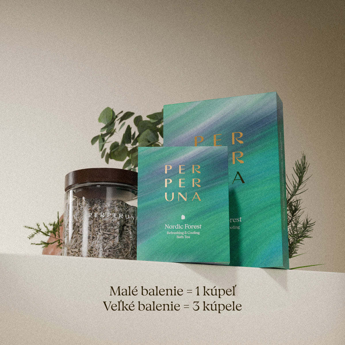 Nordic Forest – malé balenie = 1 kúpeľ, veľké balenie = 3 kúpele